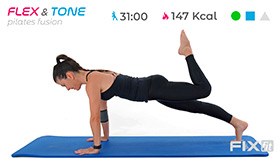 allenamento di pilates con focus addome e core stability