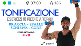 allenamento completo per braccia spalle e addome