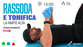 allenamento veloce per tonificare braccia e spalle in piedi e a terra
