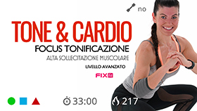 workout  a circuito con focus tonificazione total body
