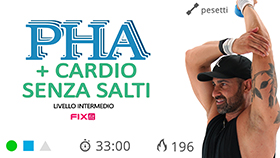 allenamento cardio PHA con pesetti