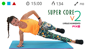 allenameno Super Core V2 con addominali e plank