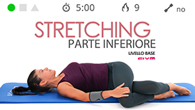 mini allenamento di stretching per la parte inferiore