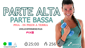 allenamento total body impegnativo con pesetti ed esercizi a corpo libero