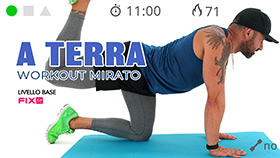 mini allenamento per gambe e glutei a corpo libero sul tappetino