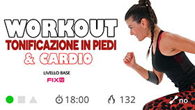 allenamento di tonificazione e cardio