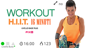 allenamento HIIT veloce della durata di 16 minuti