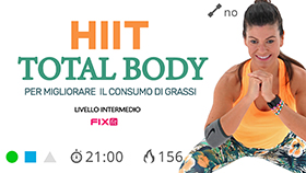 allenamento HIIT total body con 2 blocchi di lavoro