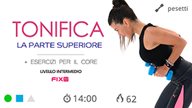 allenamento di tonificazione della parte superiore ed esercizi per il miglioramento della core stability