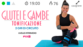 allenamento di tonificazione gambe e glutei con cavigliere opzionali