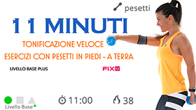 allenamento veloce per tonificare le braccia e migliorare la core stability