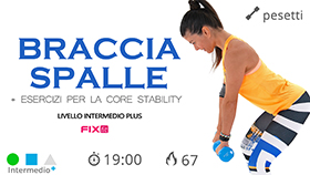 allenamento impegnativo e veloce per allenare la zona superiore e centrale del corpo