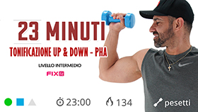 allenamento di tonificazione in tecnica PHA della durata di 23 minuti
