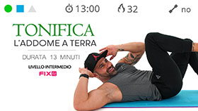 allenamento di tonificazione della fascia addominale