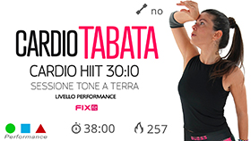 allenamento Performance con esercizi cardio, tonificazione e sessione Tabata