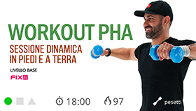 allenamento PHA con esercizi in piedi e a terra