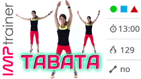 Allenamento Tabata totalbidy che stimola i muscoli di gambe e glutei