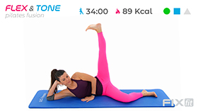 allenamento di pilates con focus glutei e core