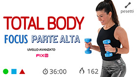 allenamento ad alta intensità e tonificazione total body con focus parte superiore