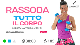 allenamento total body con pesetti, esercizi cardio e tonificazione