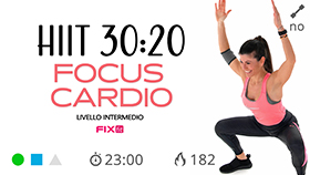 allenamento cardio HIIT con focus gambe e glutei