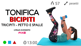 allenamento veloce e impegnativo per tonificare la parte superiore