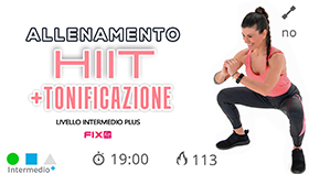 allenamento HIIT con esercizi total body ad alta sollecitazione cardiovascolare