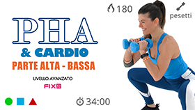 allenamento total body di livello avanzato in tecnica PHA con cardio
