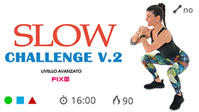 allenamento Slow Challenge V2 con esercizi in lento movimento