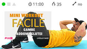 mini  allenamento GAG con esercizi di tonificazione per gambe, glutei e addominali