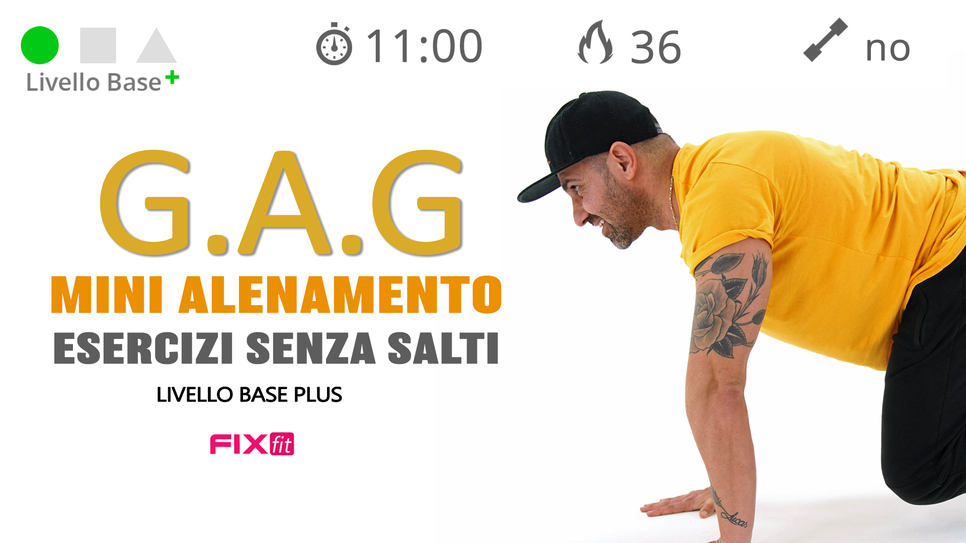 GAG Senza Salti: Esercizi Per Gambe, Addominali e Glutei Per Principianti