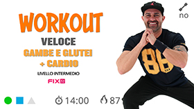 allenamento veloce per gambe e glutei con cardio