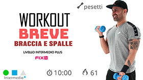 mini allenamento per braccia e spalle di soli 10 minuti