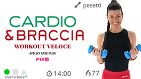 allenamento ad alta sollecitazione cardiovascolare alternata ad esercizi per le braccia