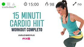 allenamento veloce di 15 minuti con circuito in tecnica cardio HIIT
