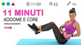 allenamento veloce di 11 minuti con varianti crunch e plank