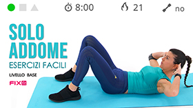 allenamento veloce con esercizi addominali e per migliorare la core stability