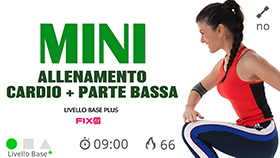 allenamento di soli 9 minuti per gambe e glutei con cardio