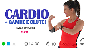 allenamento breve e dinamico per tonificare gambe e glutei con cardio
