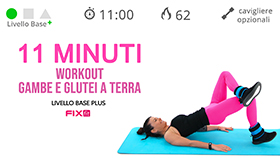 allenamento veloce per interno coscia e glutei con cavigliere opzionali
