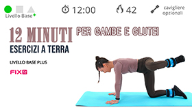 allenamento mirato con cavigliere della durata di 12 minuti