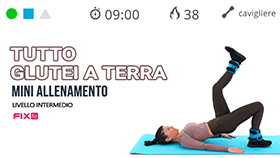 allenamento mirato di soli 9 minuti con cavigliere