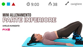 allenamento mirato di 9 minuti con cavigliere
