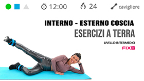 allenamento di 12 minuti con cavigliere ed esercizi a terra