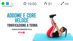 allenamento di 10 minuti per addome e core stability