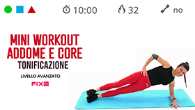 allenamento di 10 minuti per addome e core stability