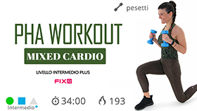 allenamento PHA mixed cardio con esercizi cardio separati e integrati nella sessione PHA
