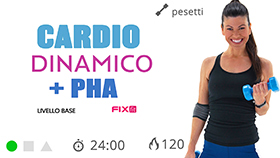 allenamento PHA con cardio integrato e cardio HIIT senza salti