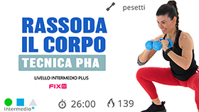 allenamento PHA con esercizi di tonificazione mirata senza salti