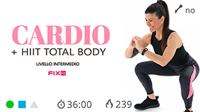allenamento HIIT + cardio a media intensità